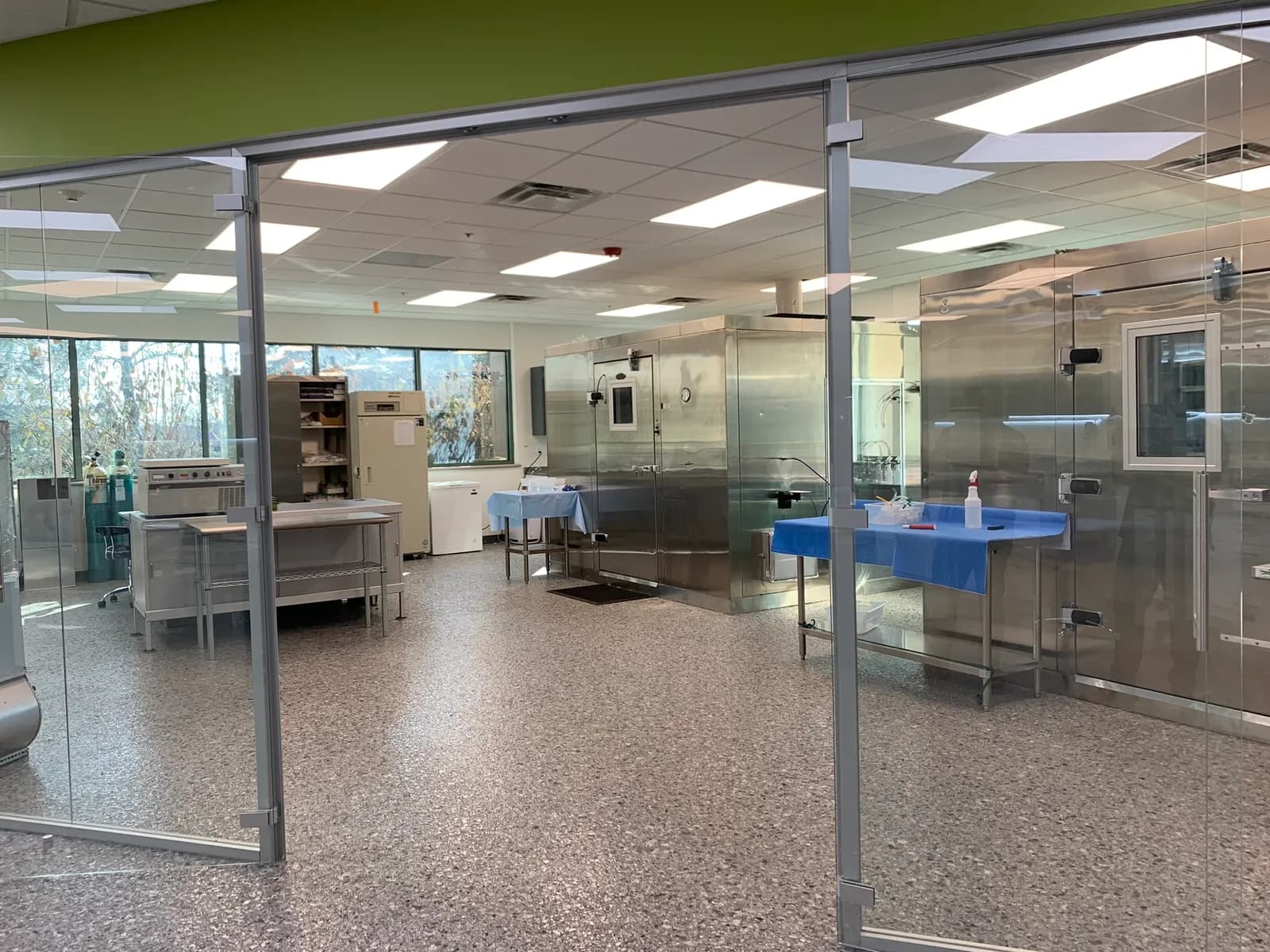 ARE Labs Bioaerosol Lab II with exposure chambers and external exhaust